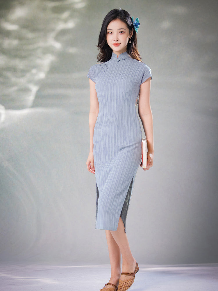 High stretch chiffon|Modern one-Pieces Qipao Dress(灵罗)