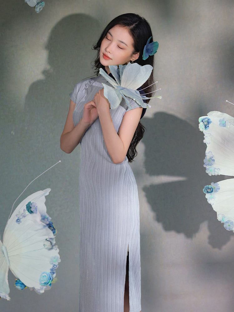 High stretch chiffon|Modern one-Pieces Qipao Dress(灵罗)