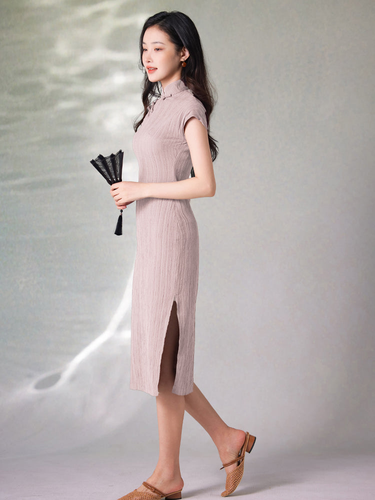 High stretch chiffon|Modern one-Pieces Qipao Dress(灵罗)