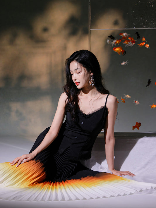 black color|corset-style sling(时清)