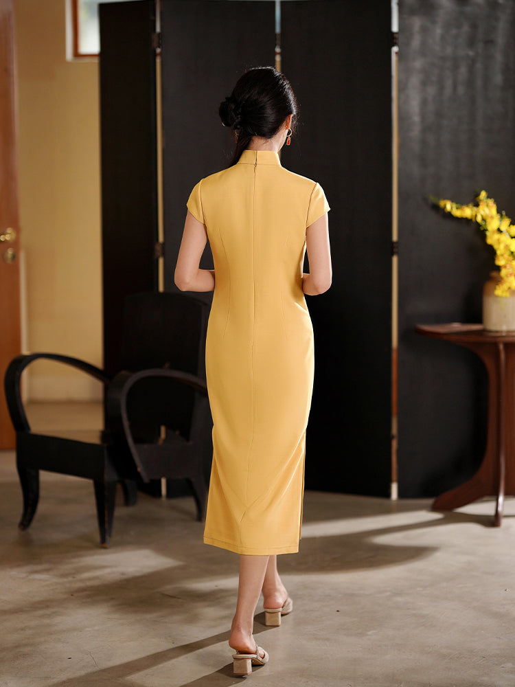 Koi Embroidery|Modern one-Pieces Qipao Dress(锦婉)