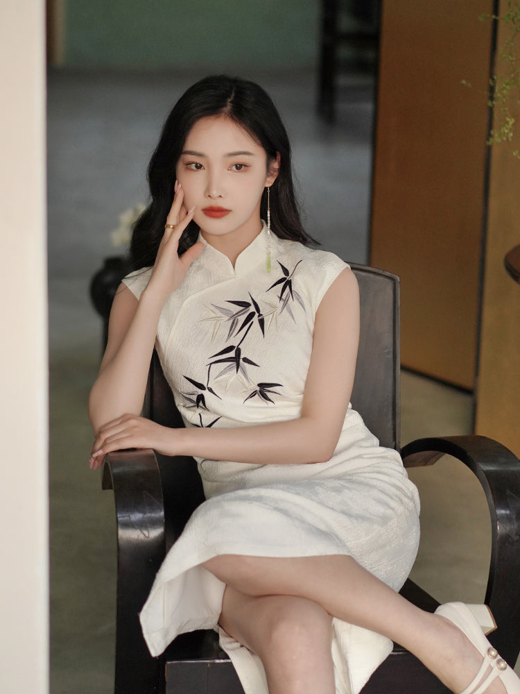 Taro Purple|Modern one-Pieces Qipao Dress(钰竹)