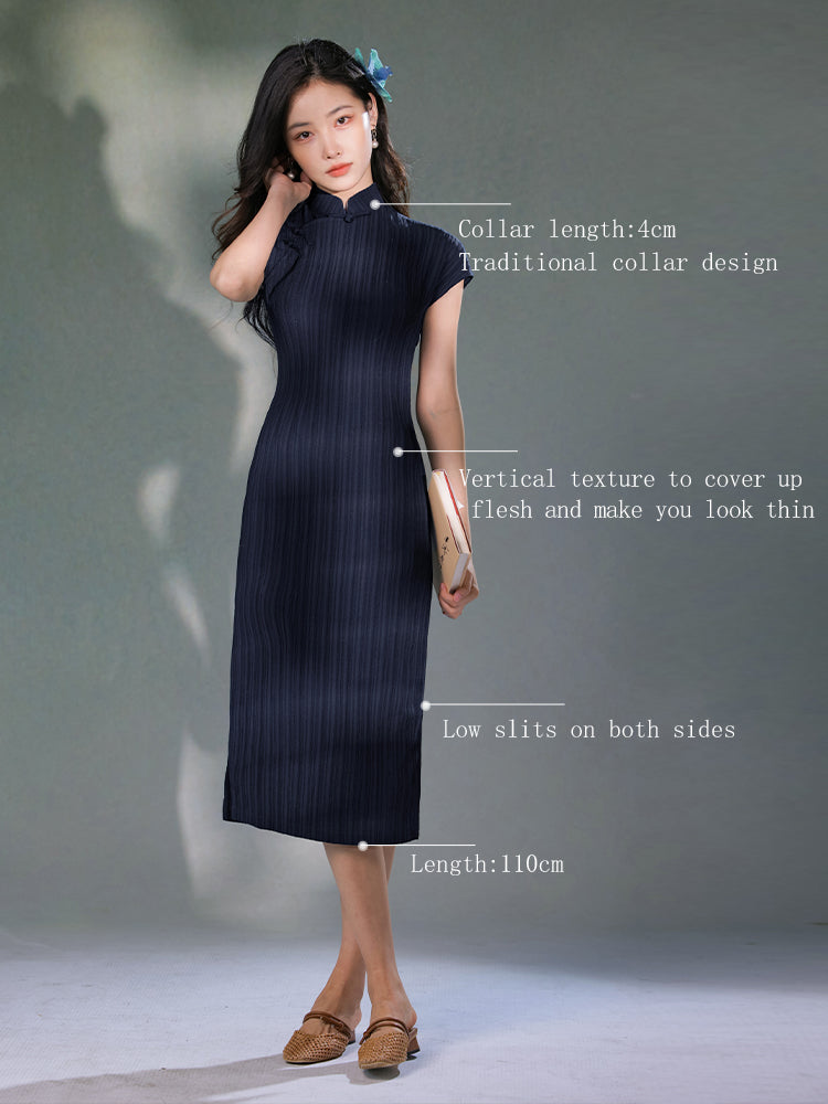 High stretch chiffon|Modern one-Pieces Qipao Dress(灵罗)