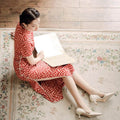 Red striping| Modern one-Pieces Qipao Dress（海云） - E·Beauty