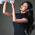 High stretch chiffon|Modern one-Pieces Qipao Dress（灵罗）