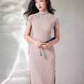 High stretch chiffon|Modern one-Pieces Qipao Dress（灵罗）
