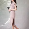High stretch chiffon|Modern one-Pieces Qipao Dress（灵罗）