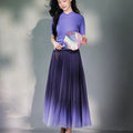 Purple Gradient|Modern one-Pieces long skirt（星朔）