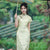Light green color|Modern one-Pieces Qipao Dress（书瑾）