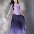 Purple Gradient|Modern one-Pieces long skirt（星朔）