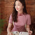Pink and White Plaid Print|Modern one-Pieces Qipao Dress（容音）