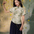 light green|Osmanthus Print Qipao top（沁寒）
