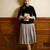 Vintage-Inspired Republic Era Schoolgirl Dress  | Velvet Cheongsam Top（徽茵）