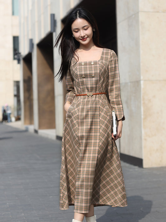 British Style | Classic Plaid Dress（熙悦）