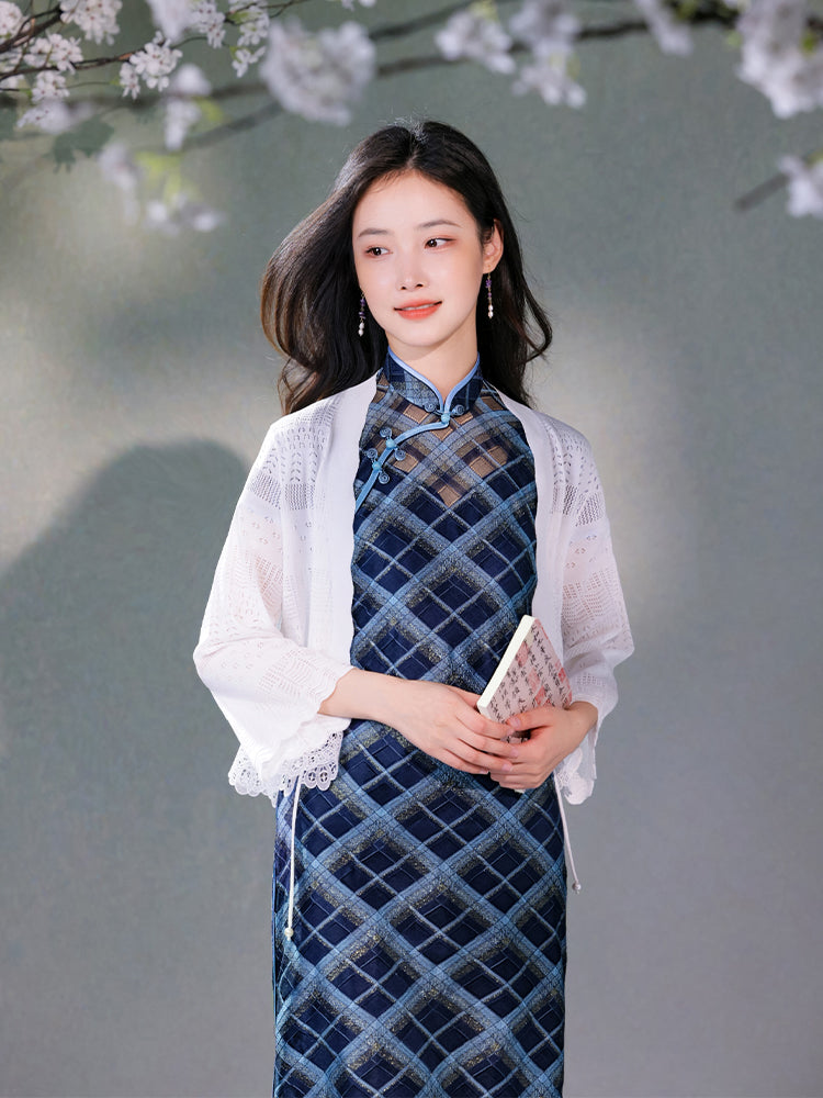 Milky White Knit Lace| Elegant Cardigan Wrap (思汀)