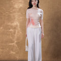 Linen White|straight legged pants（岫白）