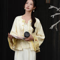 Vintage-Inspired Republic Era Schoolgirl Dress  | Velvet Cheongsam Top（琳悦）
