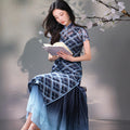Purple Gradient|Modern one-Pieces long skirt（星朔）
