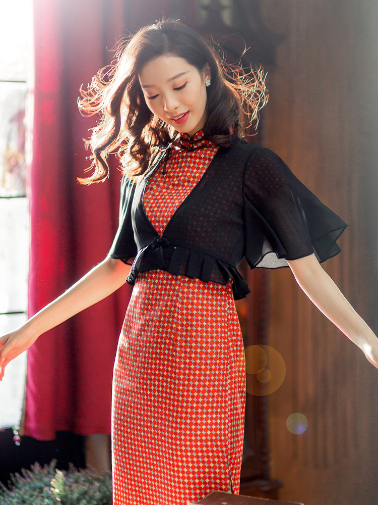 Pure white short version Cardigan(舞苍）