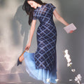 Purple Gradient|Modern one-Pieces long skirt（星朔）