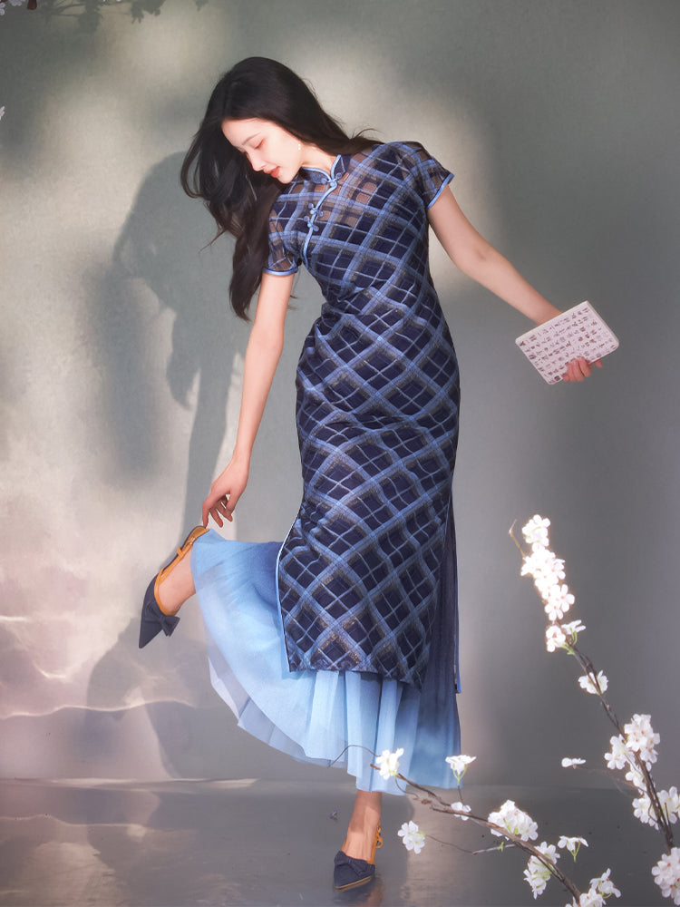 Purple Gradient|Modern one-Pieces long skirt（星朔）