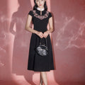 Sumi Black Artisan Embroidery | Neo-Chinese Dress（如苑）