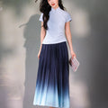 Purple Gradient|Modern one-Pieces long skirt（星朔）