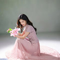 Light and airy simulated silk pleated half-skirt（翩羽）