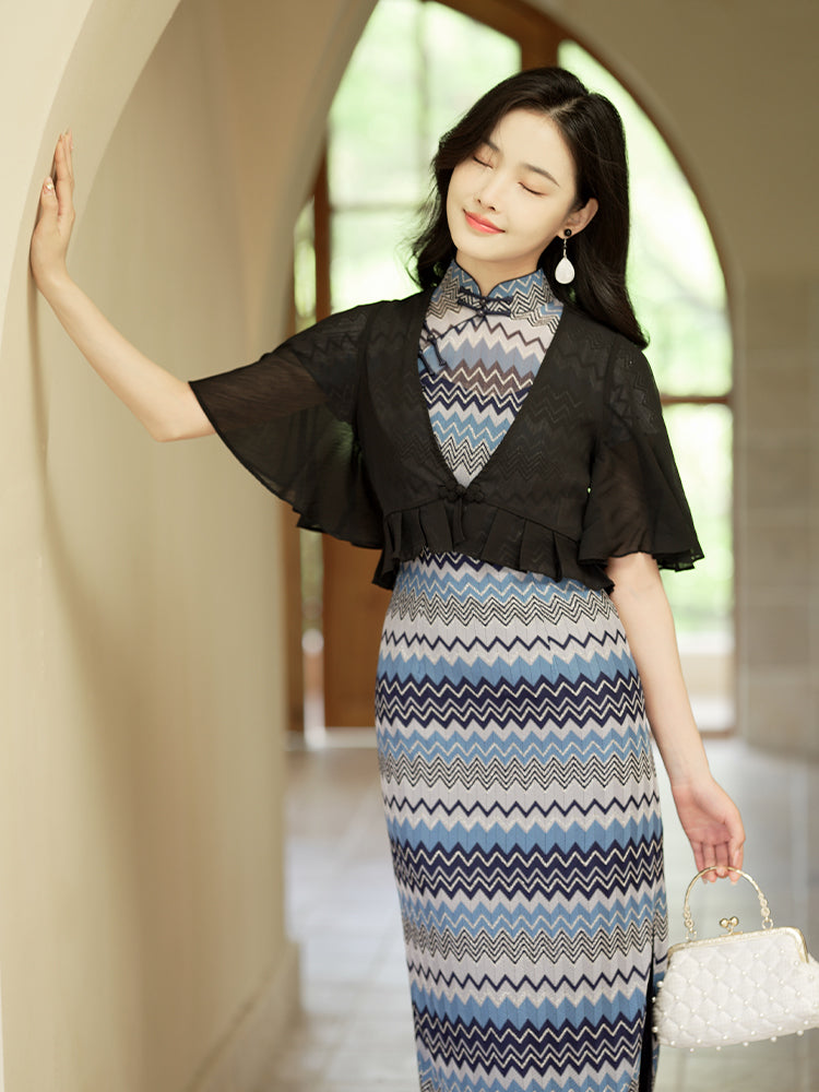 Pure white short version Cardigan(舞苍）