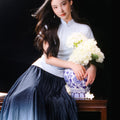 Purple Gradient|Modern one-Pieces long skirt（星朔）