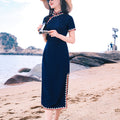 Ultramarine|Modern one-Pieces Qipao Dress（梓霖）