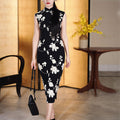Ink and black|Modern one-Pieces Qipao Dress（舞黛）