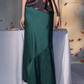 pine green| Cropped Fishtail Skirt（春渐）