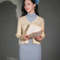 Natural Silk Acetate|long-sleeved Cardigan(镜霖)