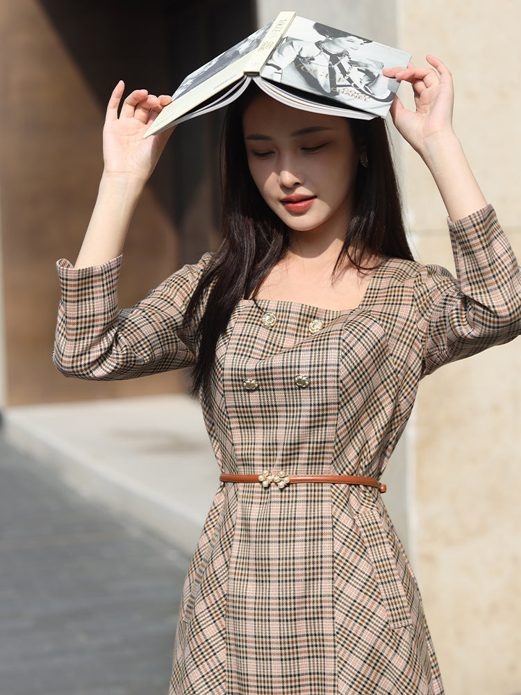 British Style | Classic Plaid Dress（熙悦）