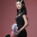 Sumi Black Artisan Embroidery | Neo-Chinese Dress（如苑）