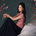 rouge color|Modern one-Pieces Qipao top（安悦）