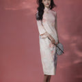 Rose Placement Print | Modern one-Pieces Qipao Dress（瑰颜）