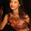 swoosh of sunset|Modern one-Pieces Qipao Dress（鎏光）