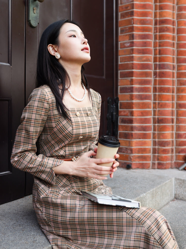British Style | Classic Plaid Dress（熙悦）