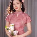 Rouge Pink   | Hand-Beaded Embellishment Dress（思悦）