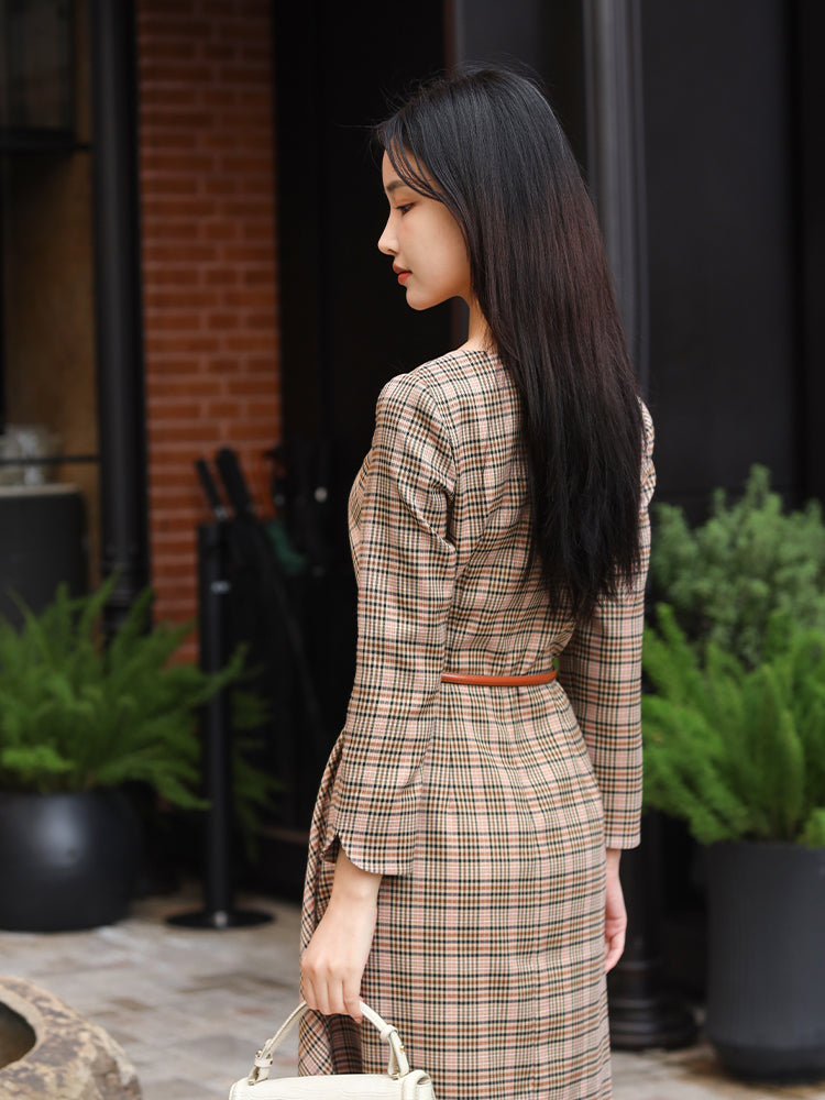British Style | Classic Plaid Dress（熙悦）