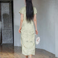 Light green color|Modern one-Pieces Qipao Dress（书瑾）