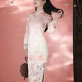 Rose Placement Print | Modern one-Pieces Qipao Dress（瑰颜）