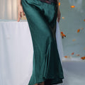 pine green| Cropped Fishtail Skirt（春渐）