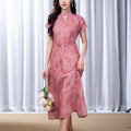 Rouge Pink   | Hand-Beaded Embellishment Dress（思悦）