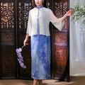 Transparent white|Butterfly Embroidery cardigan（淑蝶）