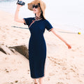 Ultramarine|Modern one-Pieces Qipao Dress（梓霖）