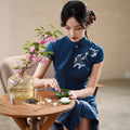 Koi Embroidery|Modern one-Pieces Qipao Dress（锦婉）