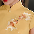 Koi Embroidery|Modern one-Pieces Qipao Dress（锦婉）